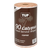 Tuf Calypso Food Service Wipes Roll 90 Sheets - Coffee 