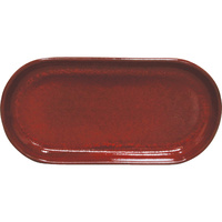 Artistica Oval Plate Coupe 300x140mm Reactive Red