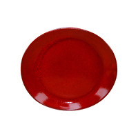 Artistica Oval Plate-295x250mm Reactive Red