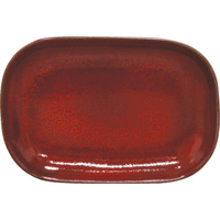 Artistica Rectangular Plate Coupe 240x160mmreactive Red