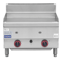 GASMAX Benchtop 2 Bunner Griddle 600mm - JUS-TRG60E
