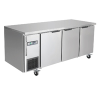 Stainless Steel Triple Door Workbench Fridge - TS1800TN-3D
