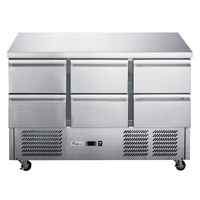 FED-X Six Drawer Compact Workbench Fridge - XGNS1300-6D