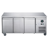FED-X S/S Three Door Bench Freezer - XUB6F18S3V