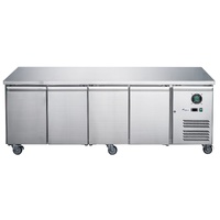 FED-X S/S Four Door Bench Fridge - XUB7C22S4V