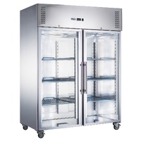FED-X S/S Two Full Glass Door Upright Fridge - XURC1200G2V