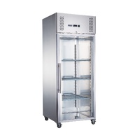 FED-X S/S Full Glass Door Upright Fridge - XURC600G1V