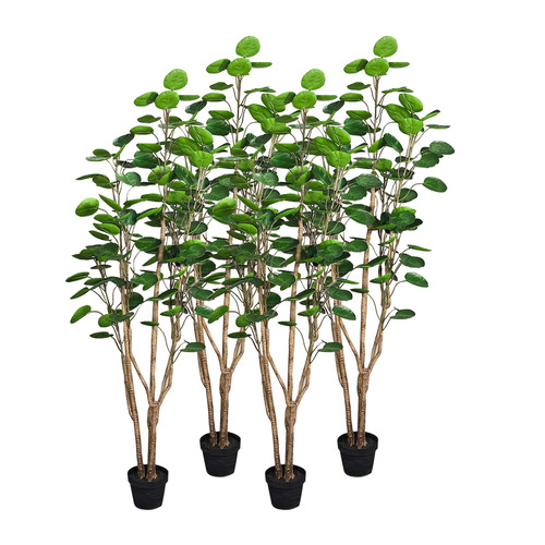 SOGA 4X 180cm Green Artificial Indoor Pocket Money Tree Fake Plant Simulation Decorative