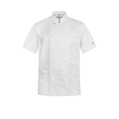 ChefsCraft Exec Lightweight Chef Jacket S/S White(Size:XS)
