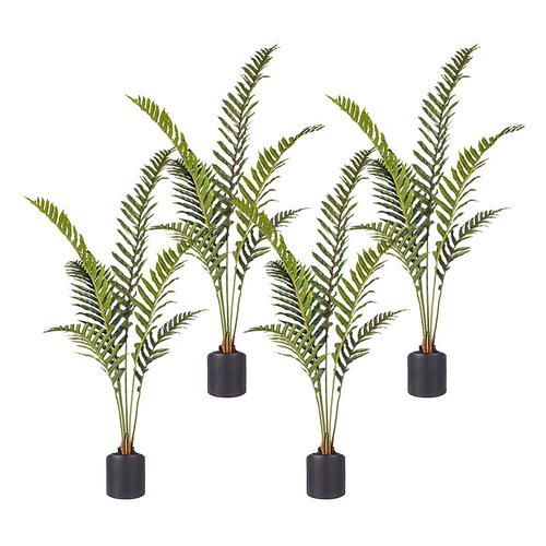 SOGA 4X 150cm Artificial Green Rogue Hares Foot Fern Tree Fake Tropical Indoor Plant Home Office Decor