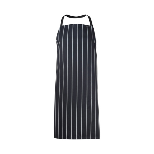 ChefsCraft Full Bib Cafe Apron Navy Stripe