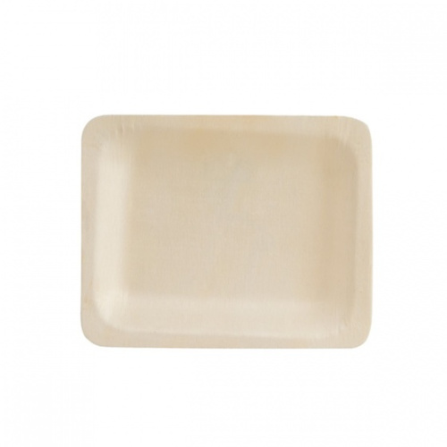 Bio Wood Rectangular Plate 120 x 90mm  - Pkt 10