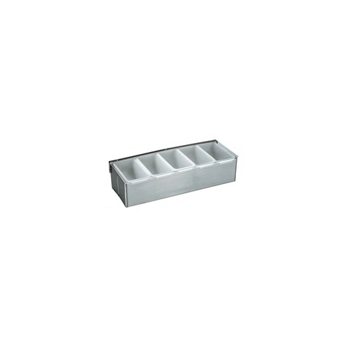 Condiment Dispenser-Stainless Steel 4-Compartment