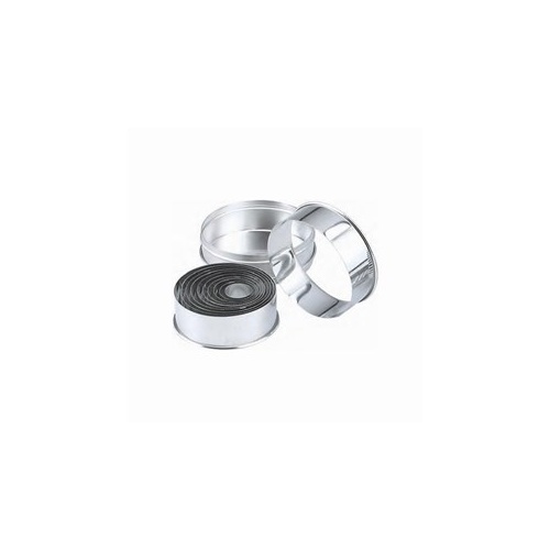 Cutter Set - Stainless Steel Round Plain 14pcs Size:25 - 115mm - Set
