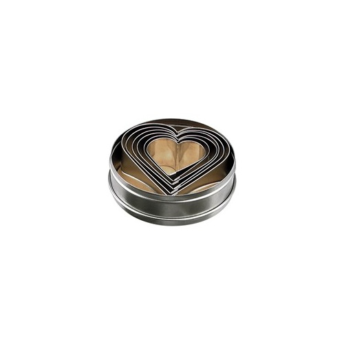 Cutter Set - Heart 6pcs Size: 50 - 90mm - Set