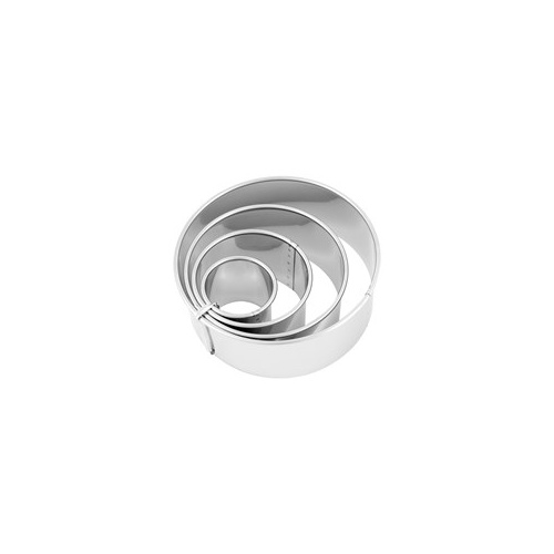 Cutter Set - Plain - Stainless Steel 4pcs 38 - 110mm - Set