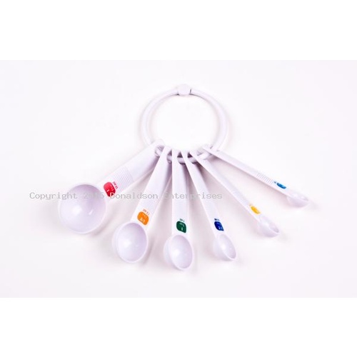Plastic Measuring Spoons - Set 6