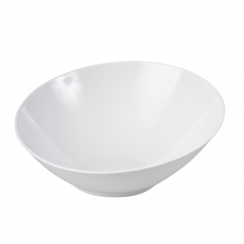 Melamine Slant Bowl 350mm - White 