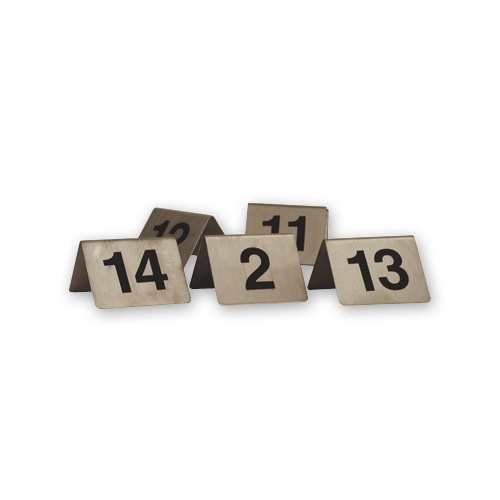 Table Numbers A-Frame Stainless Steel  50x50cm  Set 11 - 20