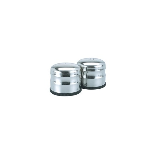Salt & Pepper Shake Stainless Steel Jumbo  - Pair
