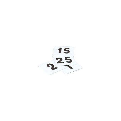 Table Number Set- 1-50 Black On White