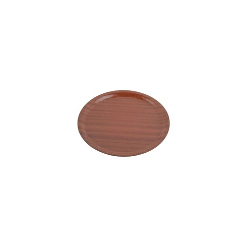 Tray-Wood Round 370mm Mahogany