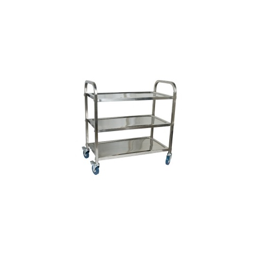 Serving Trolley - 3 Shelf Stainless Steel