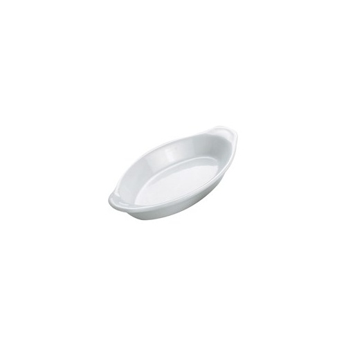 Oval Gratin Dish 220x105x/225ml White - Qty 12