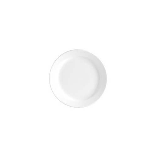 Round Plate 230mm Narrow Rim White - Qty 12