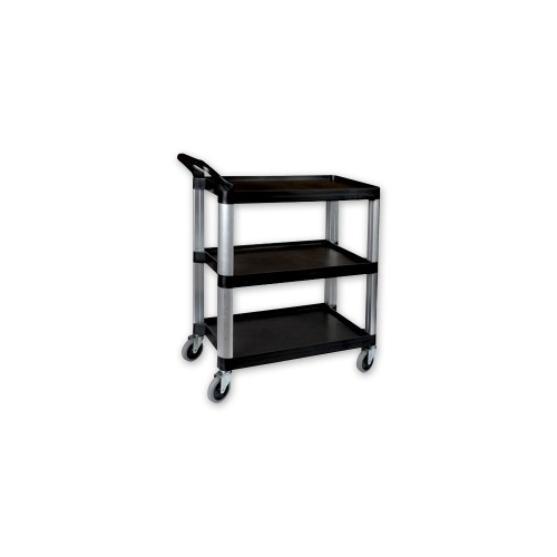 Utillity Trolley 3 Shelf Black - 1060 x 480 x 1000mm