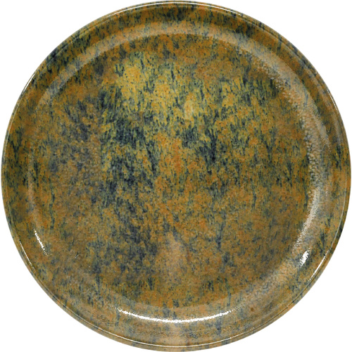 Artistica Round Plate-190mm Rolled Edge Reactive Brown