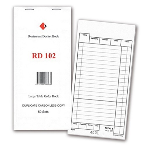 Docket Book - Large Duplicate Carbonless RD102