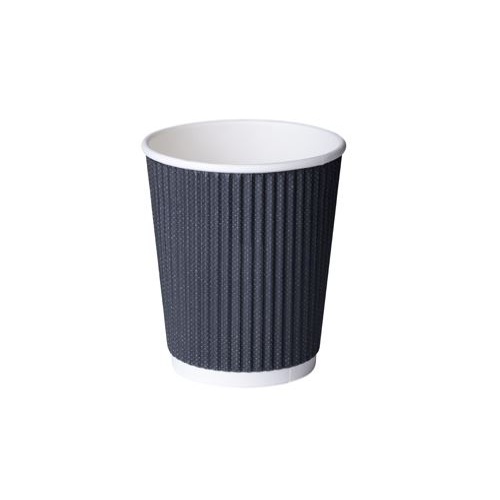 Black Paper 8oz Comfy Touch Hot Cup 245ml **SALE**