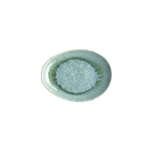 Vilamoura Verde Reactive Oval Plate 270x200x30mm