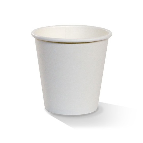 8oz PE Lined SW Cup/Plain White 90mm
