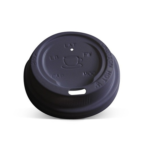 8/12oz PE Hot & Cold Lid 90mm Black