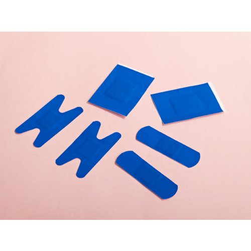 Waterproof Blue Assorted Plasters / Bandaids 100 Pack