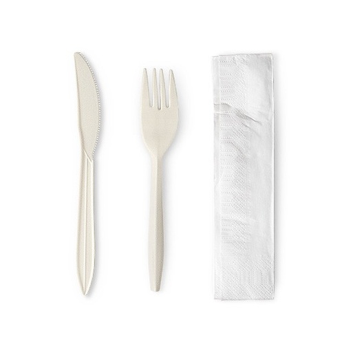 6" Fork/Knife/Napkin Set