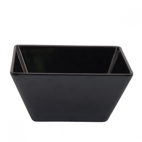 Square Bowl Melamine 100x100x60mm - Black