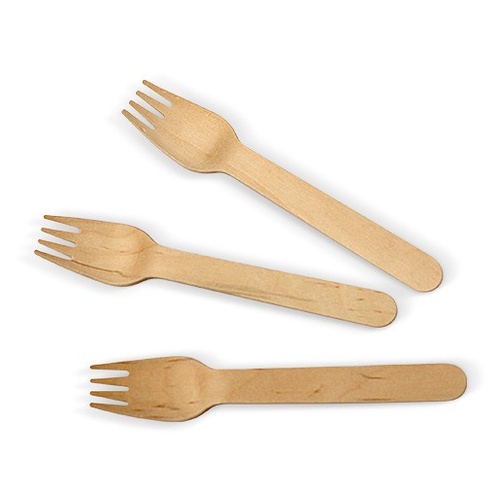 Wooden Fork - 100 pieces