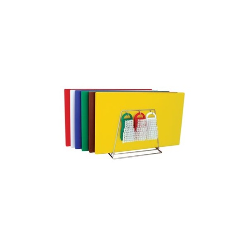 19 Piece Colour Coded Cutting Board Set - 250x400x13mm