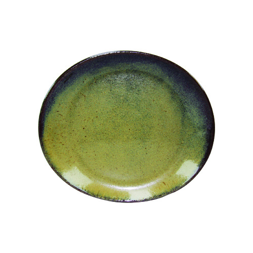 Artistica Oval Plate-250x220mm Reactive Brown