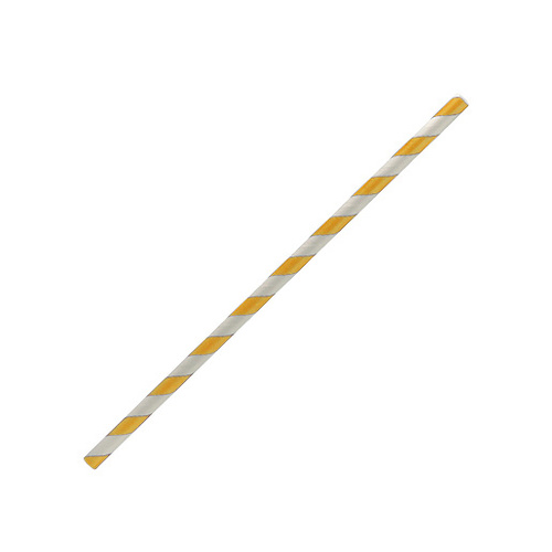Paper Straws - Yellow and White CTN 2500