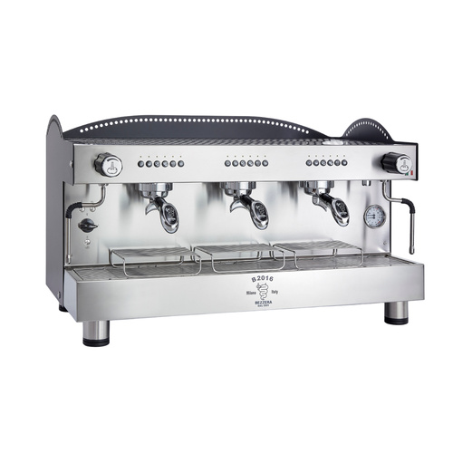 Bezzera 3L Black 3-Group Professional Espresso Machine BZB2016B3DE