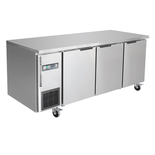 Stainless Steel Triple Door Workbench Fridge - TS1800TN-3D